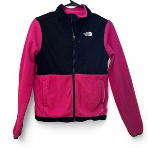 The North Face Pink and Black Kids' Fleece Jacket